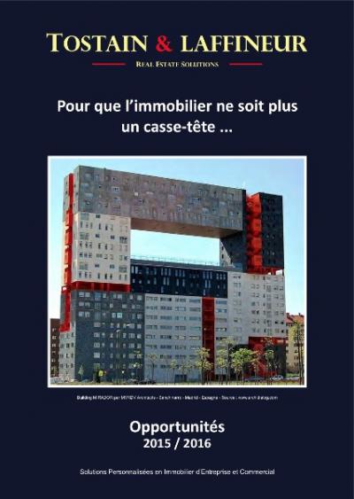 Immobilier d'entreprise : Les Cahiers Tostain & Laffineur sont arrivés